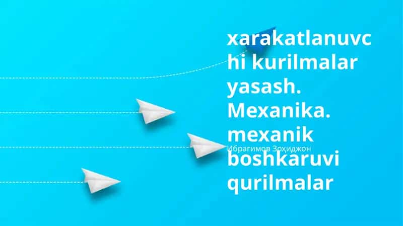 Mexanik boshqariladigan qurilmalar: turlari va qo'llanilishi 1