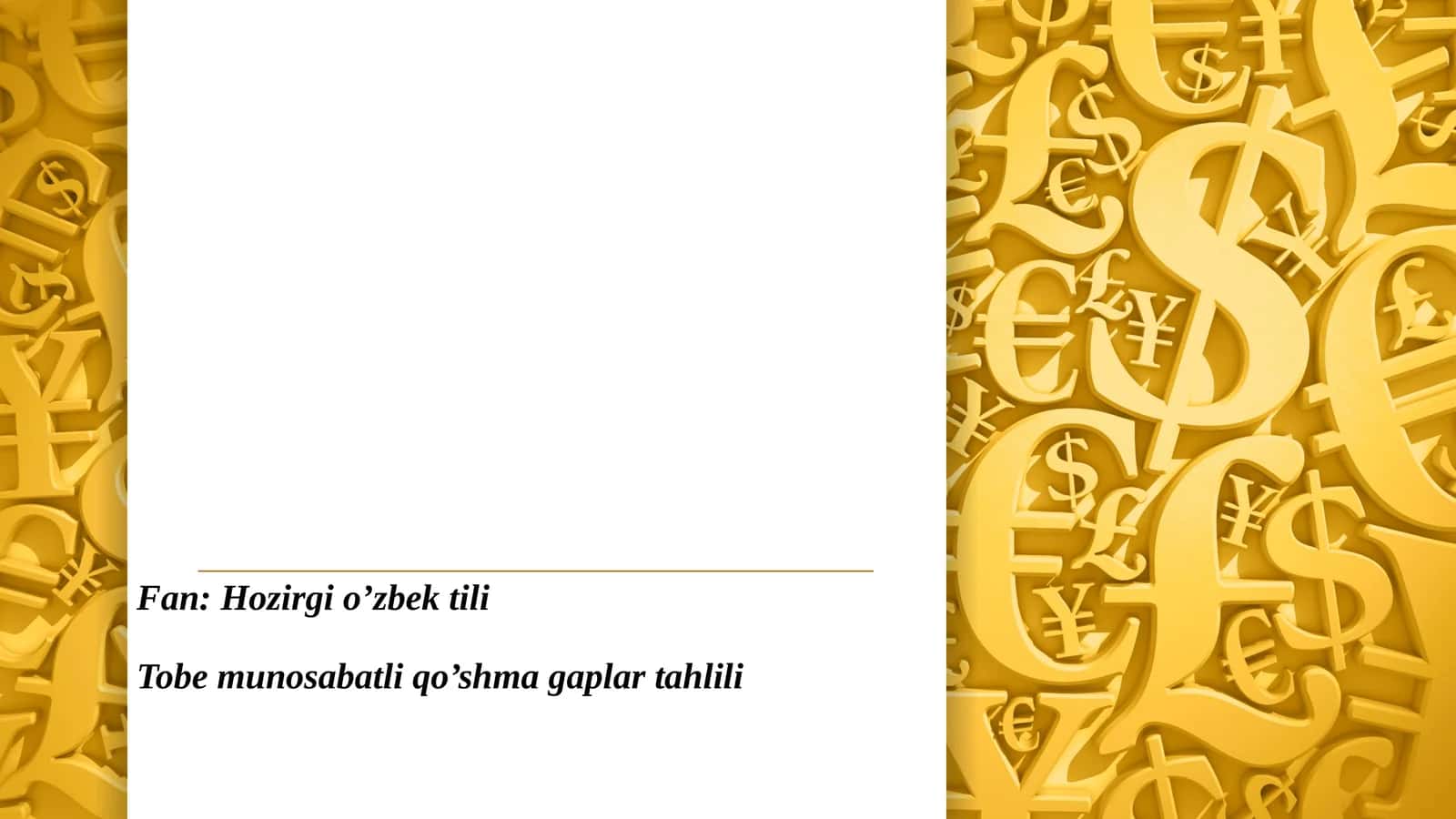 Tobe munosabatli qo’shma gaplar tahlili 1