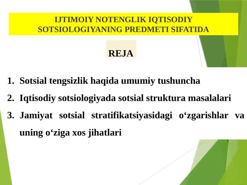 IJTIMOIY NOTENGLIK IQTISODIY SOTSIOLOGIYANING PREDMETI SIFATIDA 1