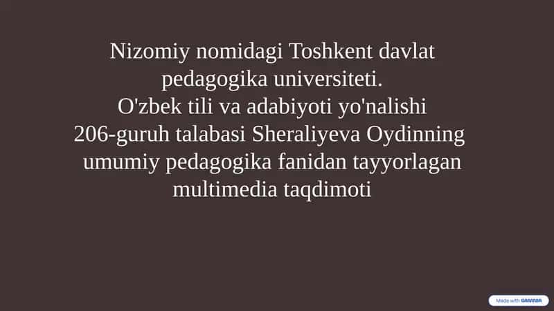 Pedagogik Fantaziya: Ta'limning Kaliti 1