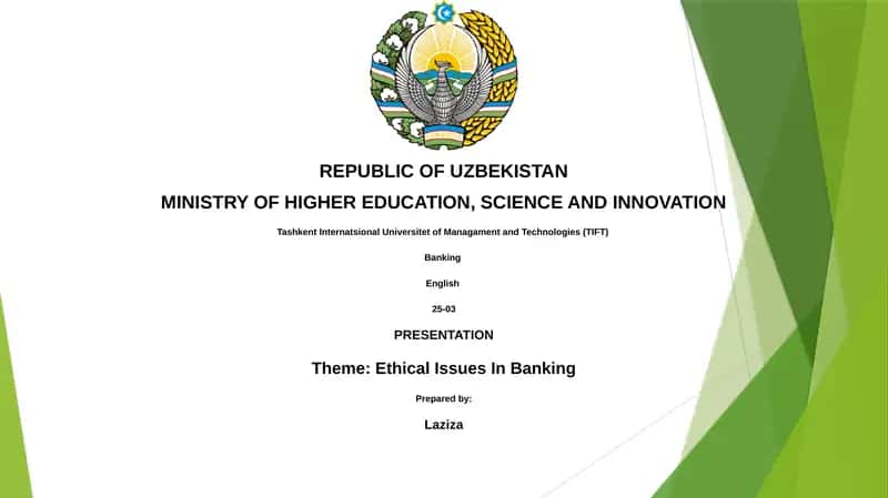 Ethical Issues In Banking 1