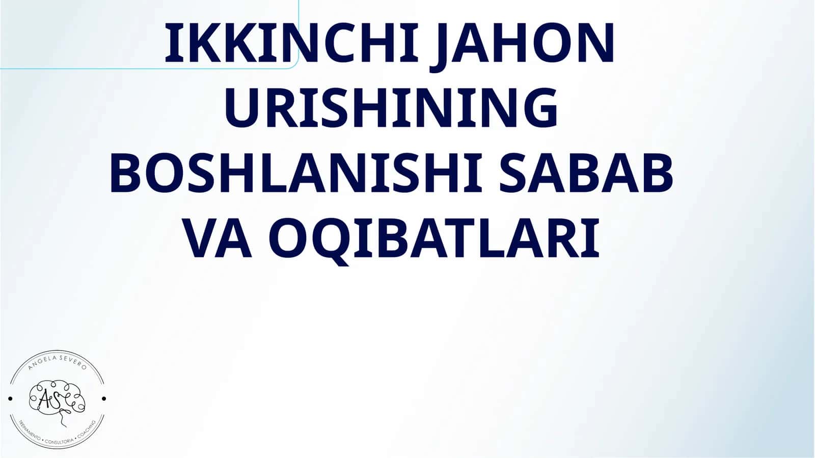 IKKINCHI JAHON URISHINING BOSHLANISHI SABAB VA OQIBATLARI 1