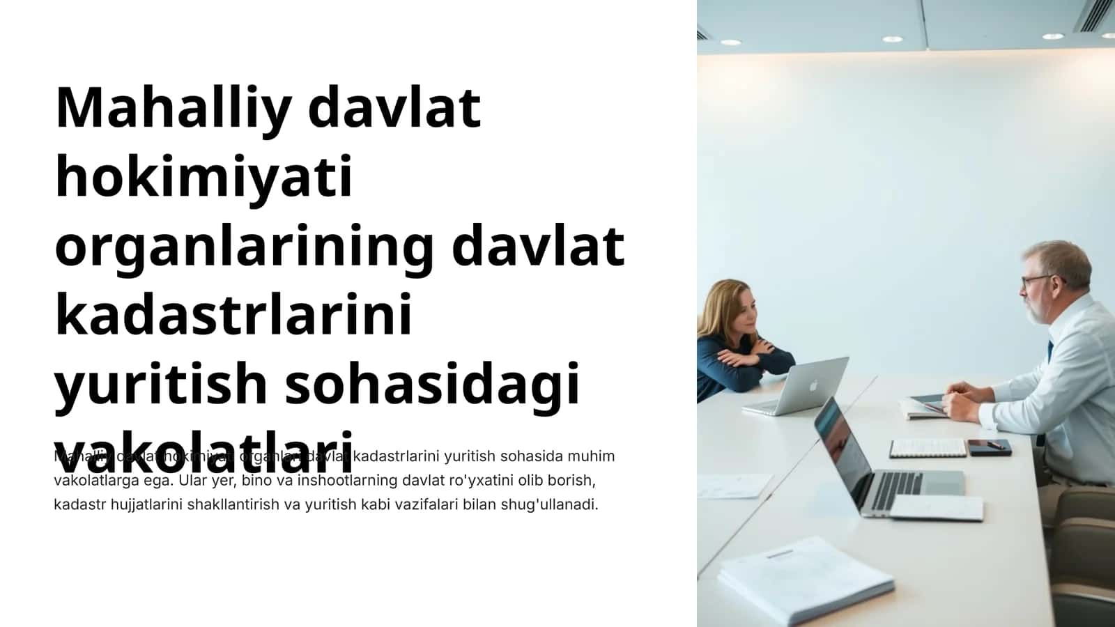 Mahalliy davlat hokimiyati organlarining davlat kadastrlarini yuritish sohasidagi vakolatlari 1