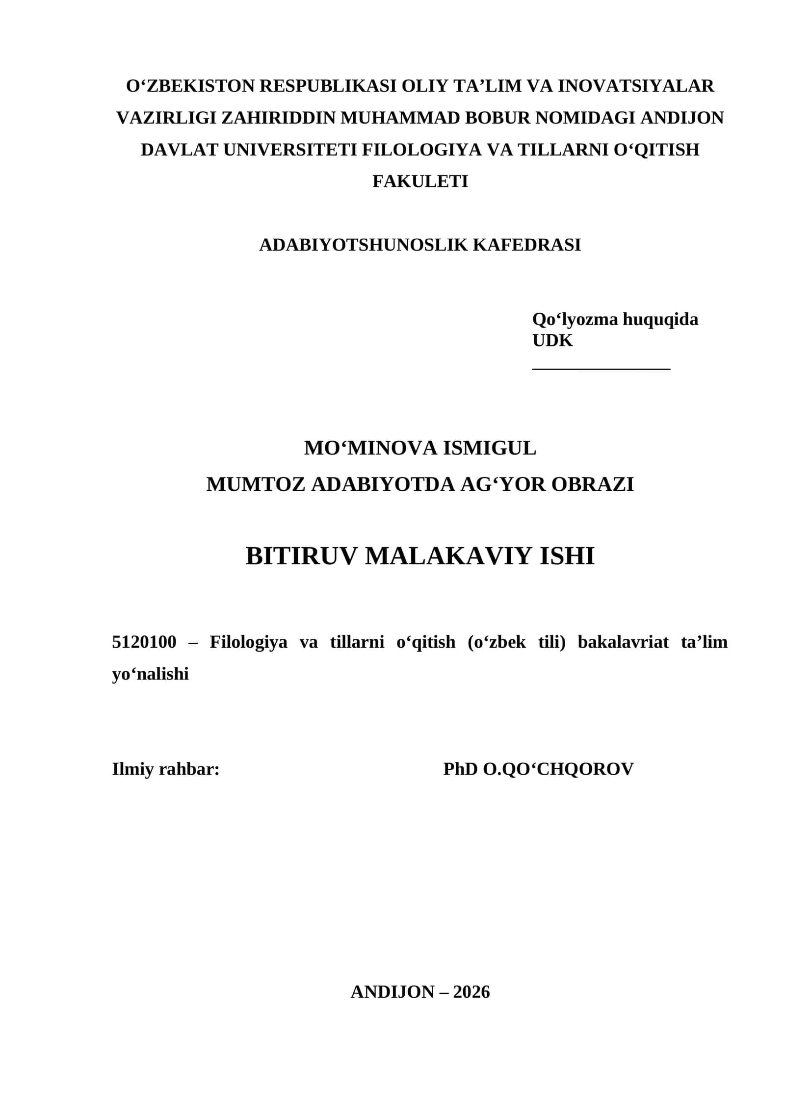 MUMTOZ ADABIYOTDA AG‘YOR OBRAZI 1