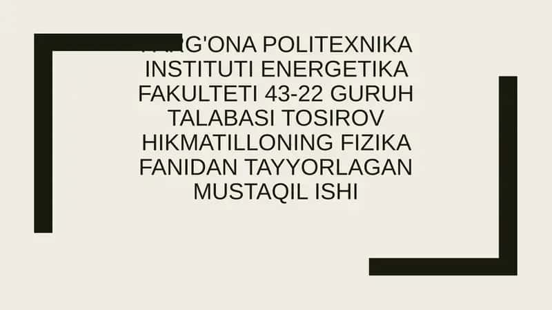 Uch fazali tok haqida tushuncha 1
