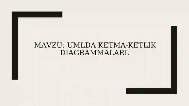 Umlda ketma-ketlik diagrammalari
