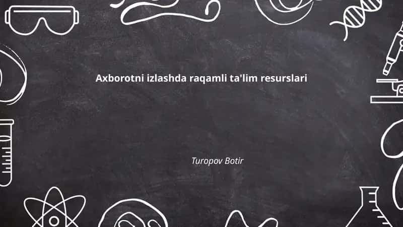 Raqamli ta'lim resurslari 1