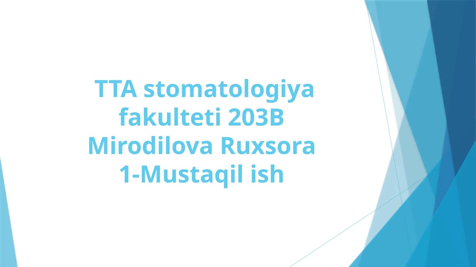 Ovqa tuzilishi va qilish sistemasi 1