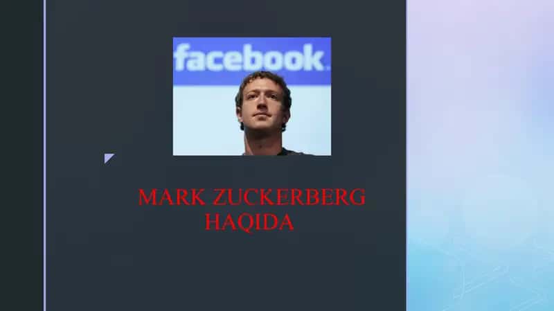 MARK ZUCKERBERG HAQIDA 1