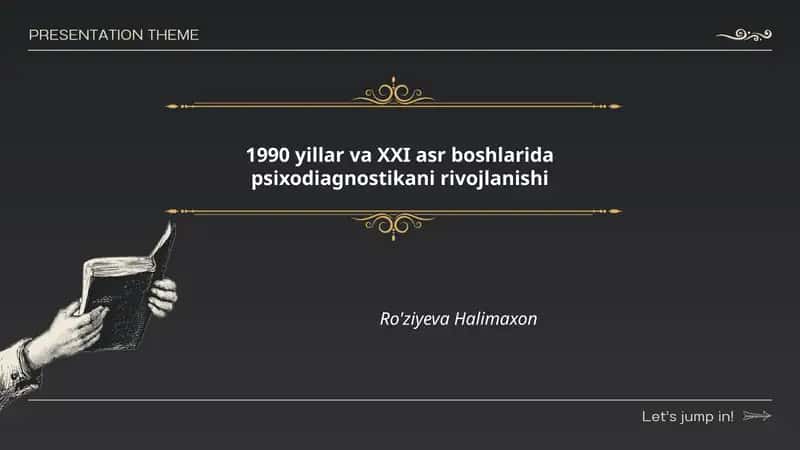 1990 yillar va XXI asr boshlarida psixodiagnostikani rivojlanishi 1