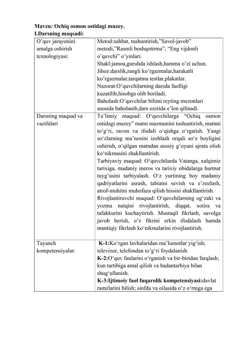 Ochiq osmon ostidagi muzey 1