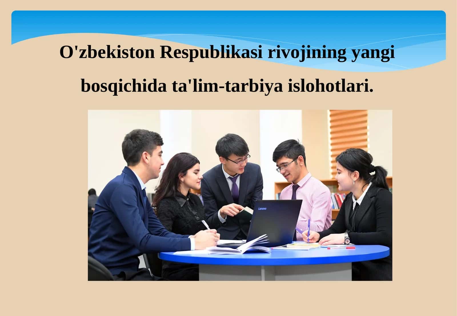 O'zbekiston Respublikasi rivojining yangi bosqichida ta'lim-tarbiya islohotlari. 1