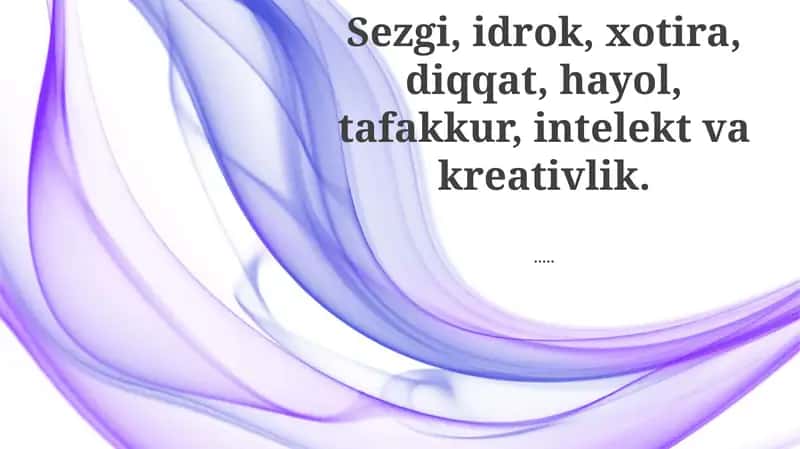 Aqliy Qobiliyatlar Umumiy Ko'rinishi 1