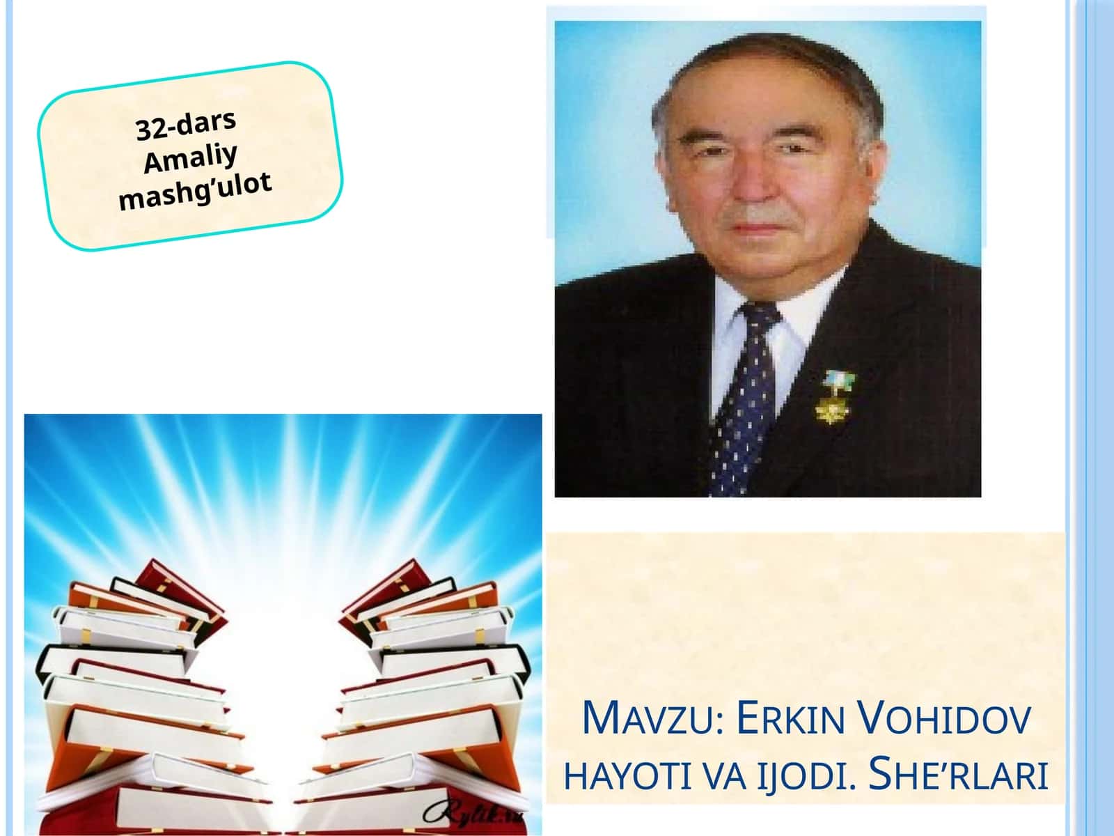 Erkin Vohidov hayoti va ijodi. She’rlari 1