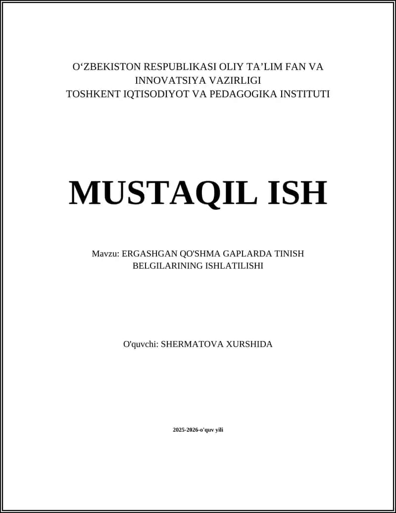 Ergashgan Qo'shma Gaplarda Tinish Belgilarining Ishlatilishi 1