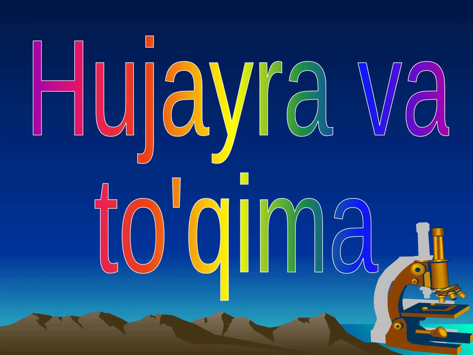 Hujayra va to'qima 1
