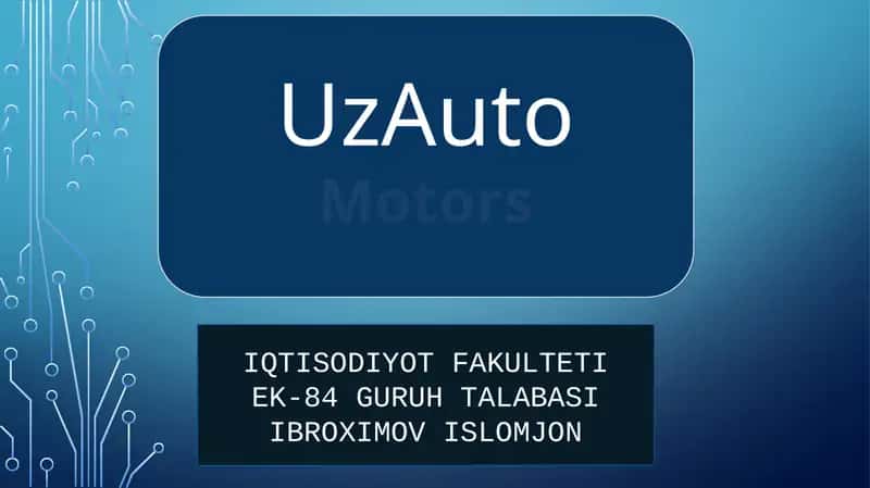 UZAUTO MOTORS 1