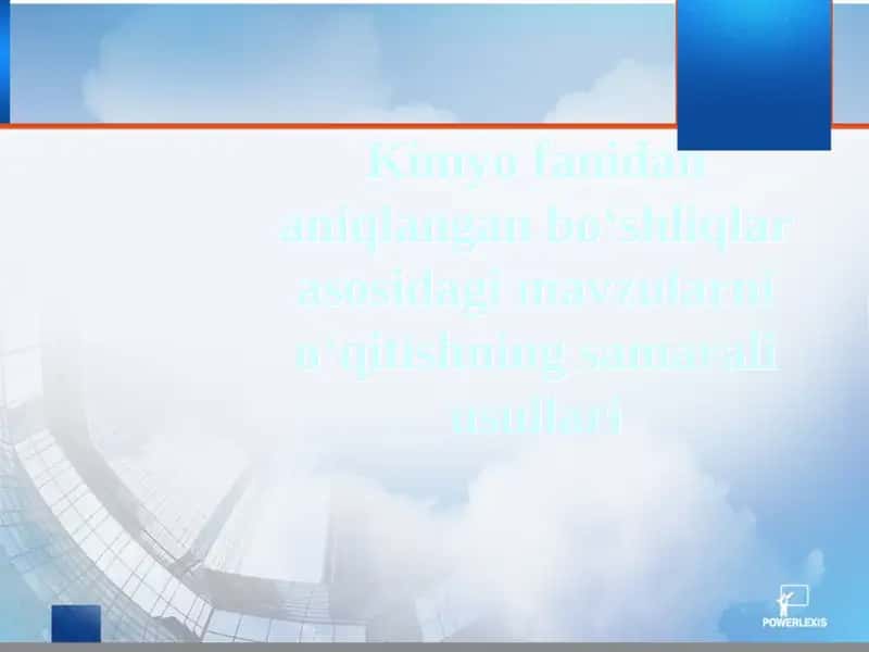 Kimyo fanidan aniqlangan bo‘shliqlar asosidagi mavzularni o‘qitishning samarali usullari 1