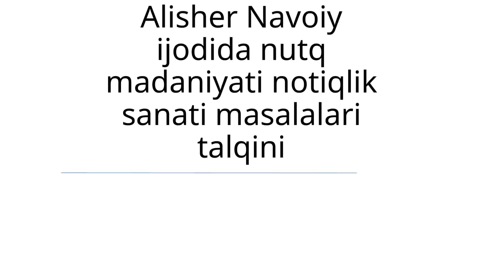 Navoiy uslubi 1