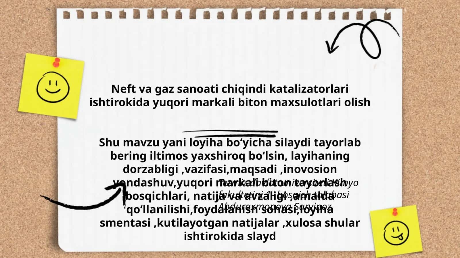 Neft va gaz sanoati chiqindi katalizatorlari ishtirokida yuqori markali biton maxsulotlari olish 1