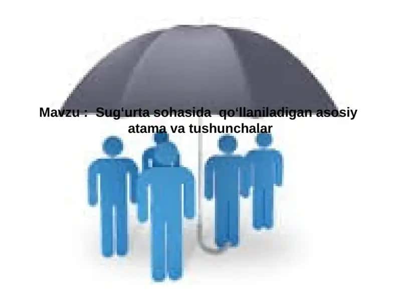 Sug‘urta sohasida qo‘llaniladigan asosiyatama va tushunchalar 1