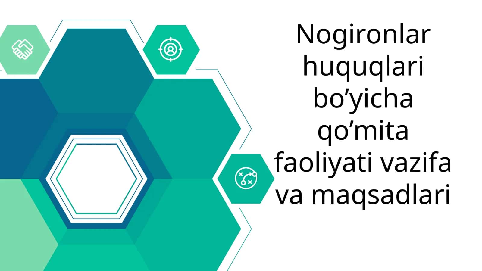 Nogironlar huquqlari bo’yicha qo’mita faoliyati vazifa va maqsadlari 1