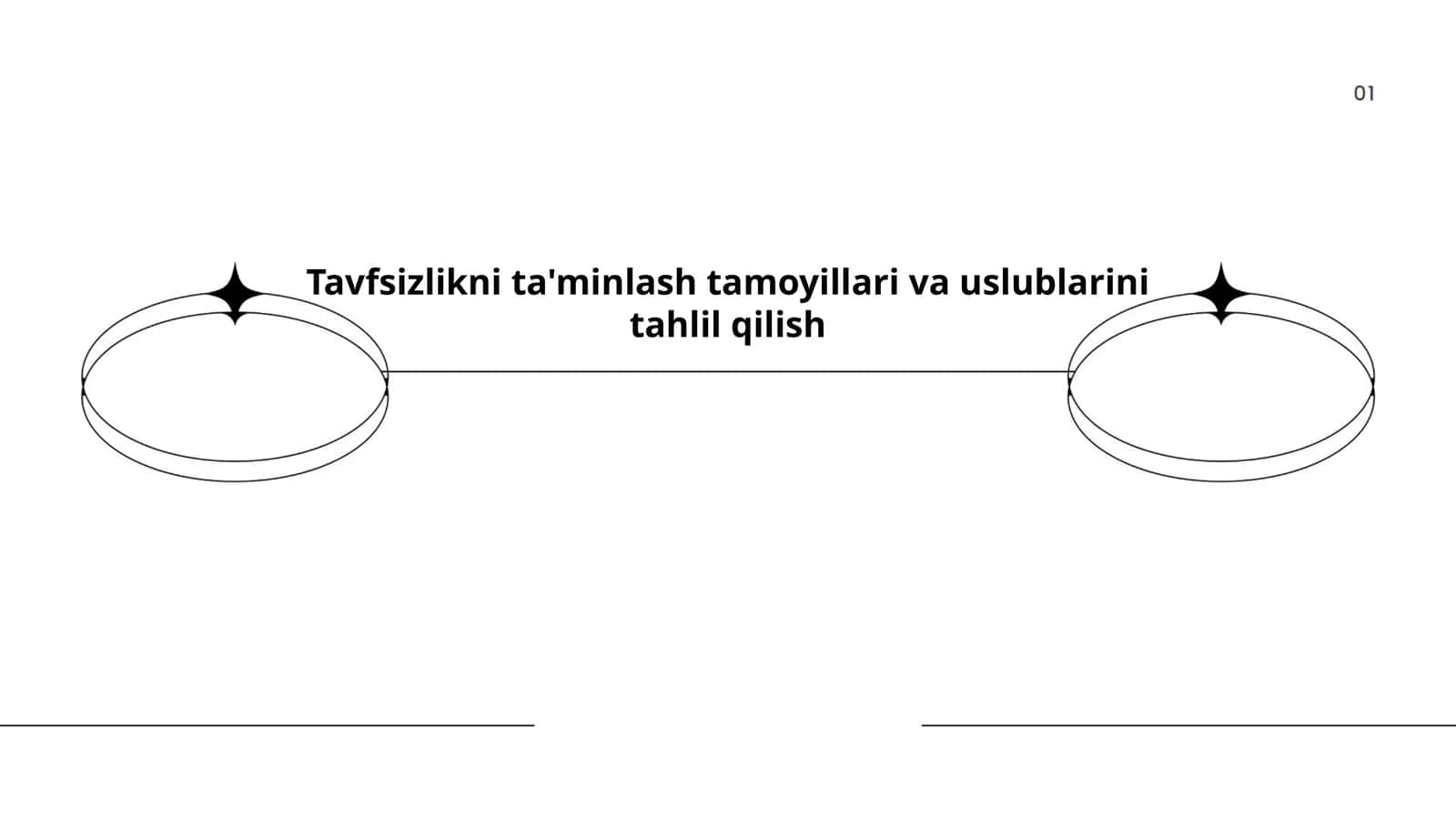 Tavfsizlikni ta'minlash tamoyillari va uslublarini tahlil qilish 1