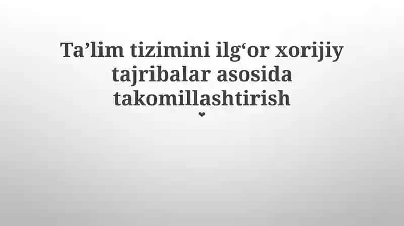 Niderlandiyaning Shaxsiylashtirilgan Ta'limi
