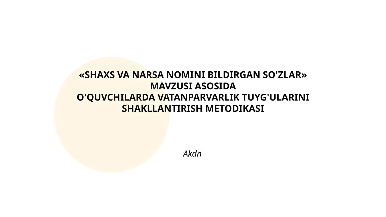 SHAXS VA NARSA NOMINI BILDIRGAN SO'ZLAR 1