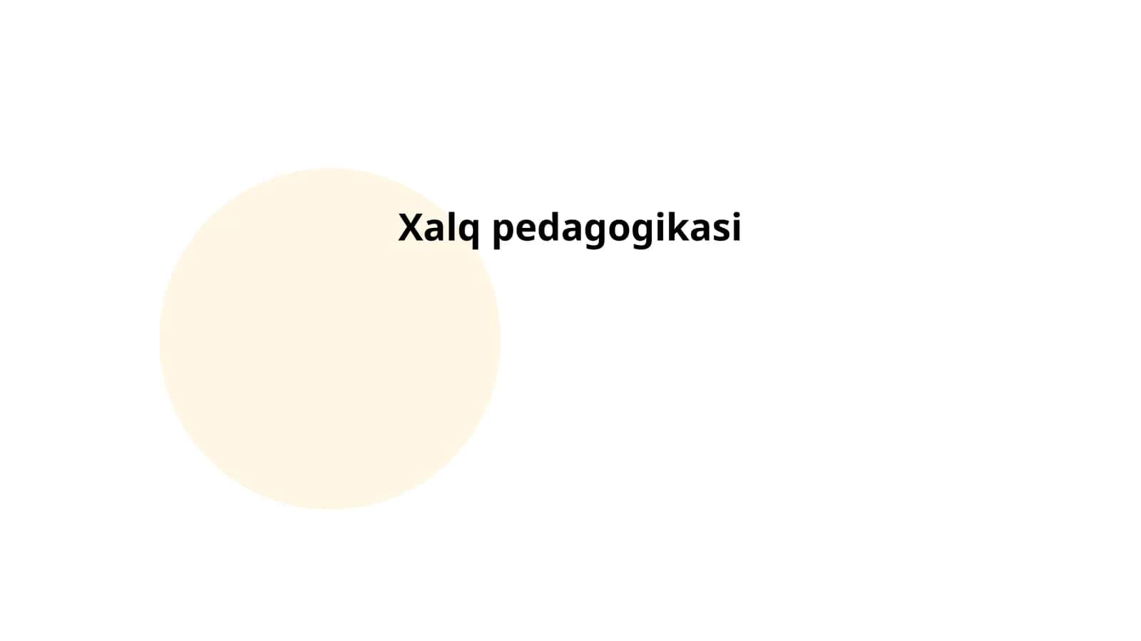 Xalq pedagogikasi 1