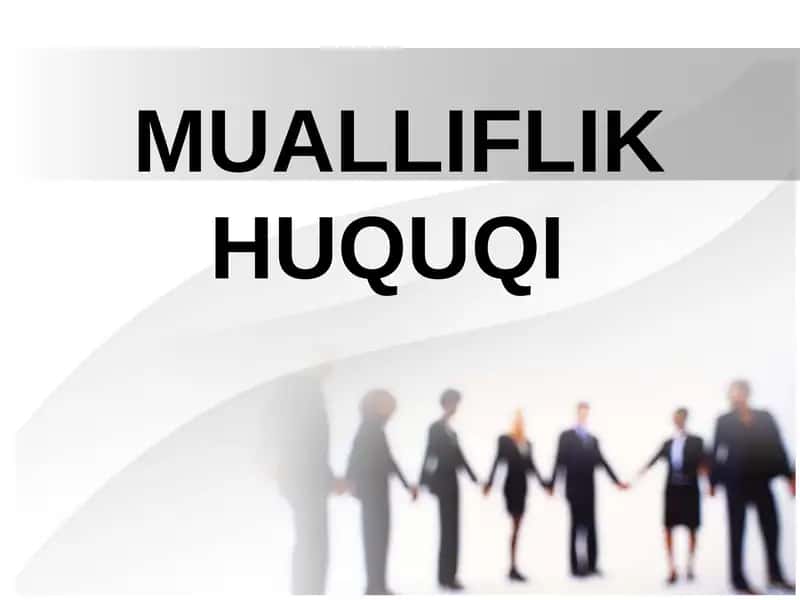 Mualliflik Huquqi 1