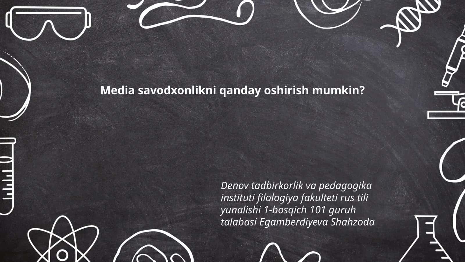 Media savodxonlikni qanday oshirish mumkin? 1