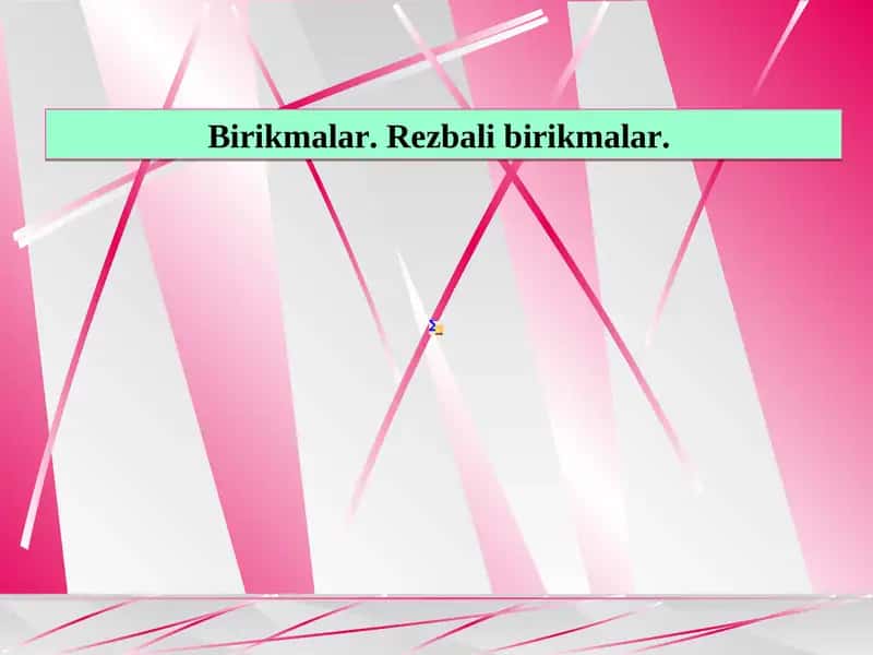 Birikmalar. Rezbali birikmalar. 1