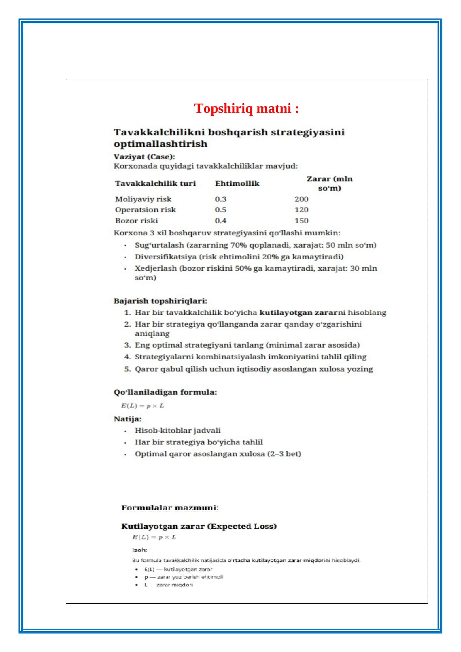 TAVAKKALCHILIKNI BOSHQARISH: TO‘LIQ ILMIY TAHLIL 1