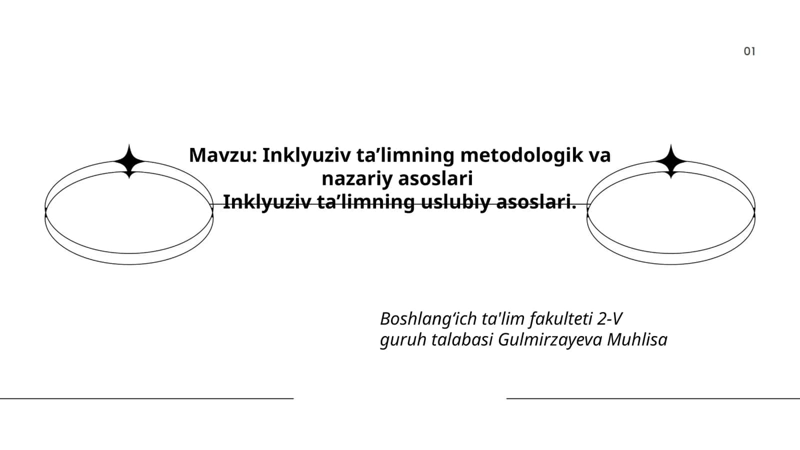 Inklyuziv ta’limning metodologik va nazariy asoslari 1