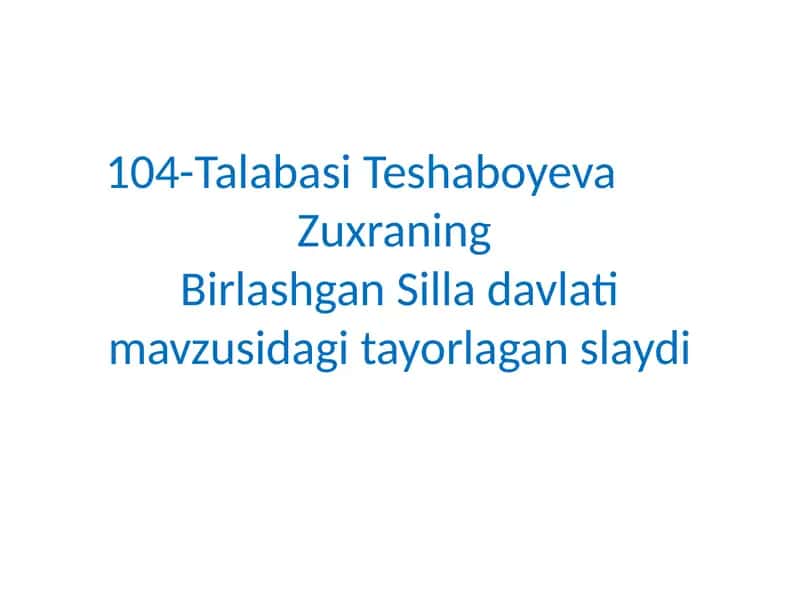 Silladavlati mavzusi 1