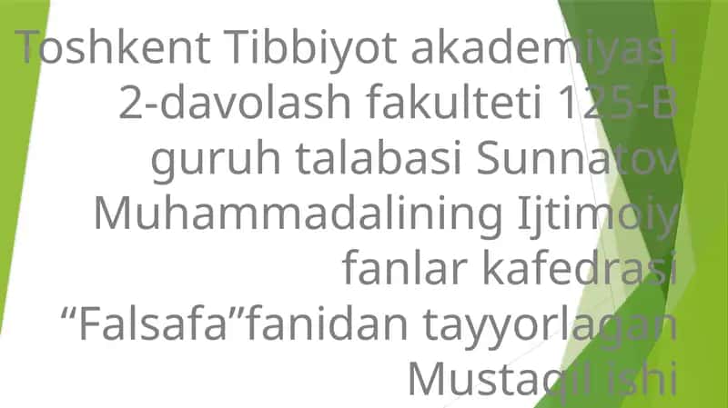 Globallashuv va global muammolarning falsafiy jihatlari 1