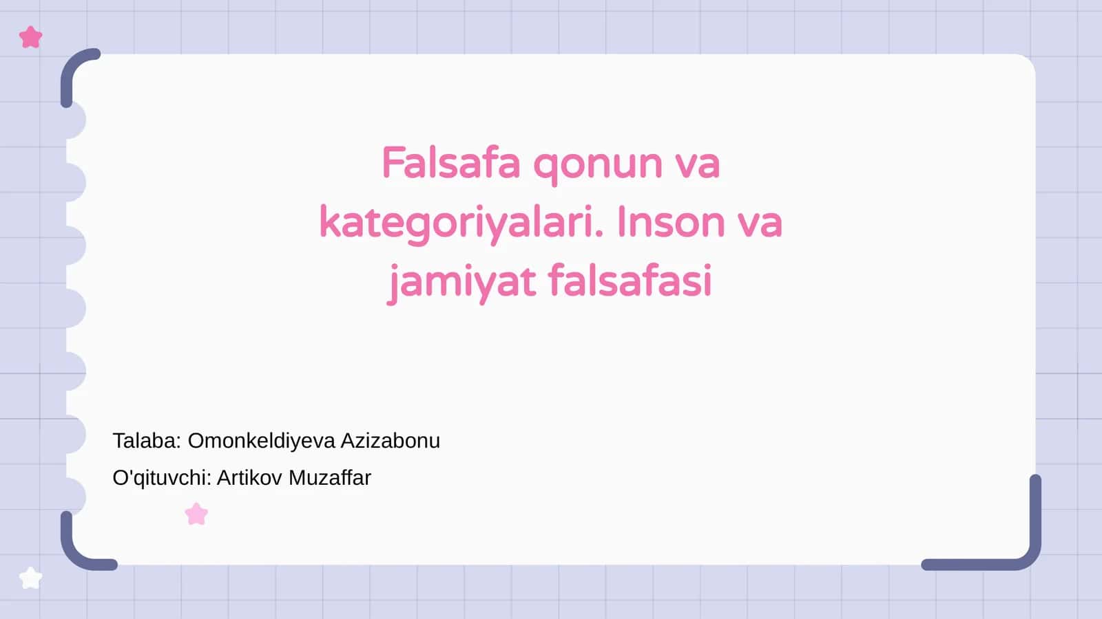 Falsafa qonun va kategoriyalari 1