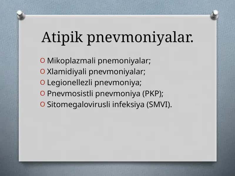 Atipik Pnevmoniyalar 1