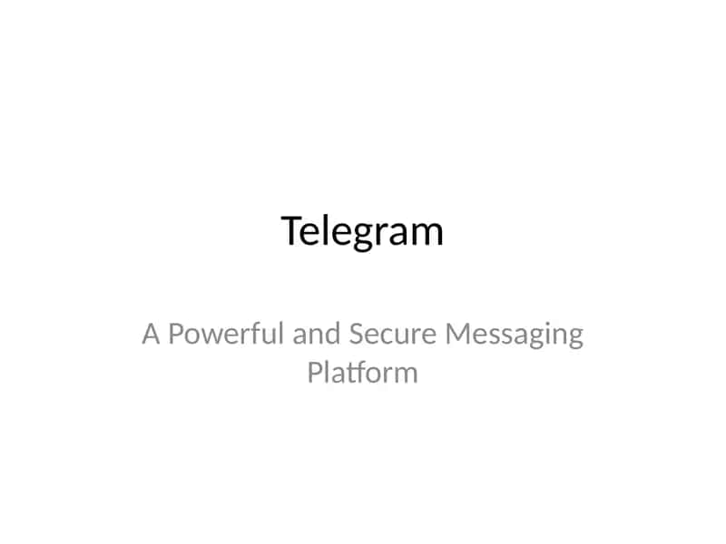 Telegram 1