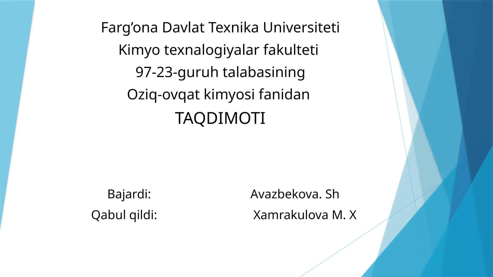 Nuklein kislotaning tuzilishi va fizik kimyo xossalari 1