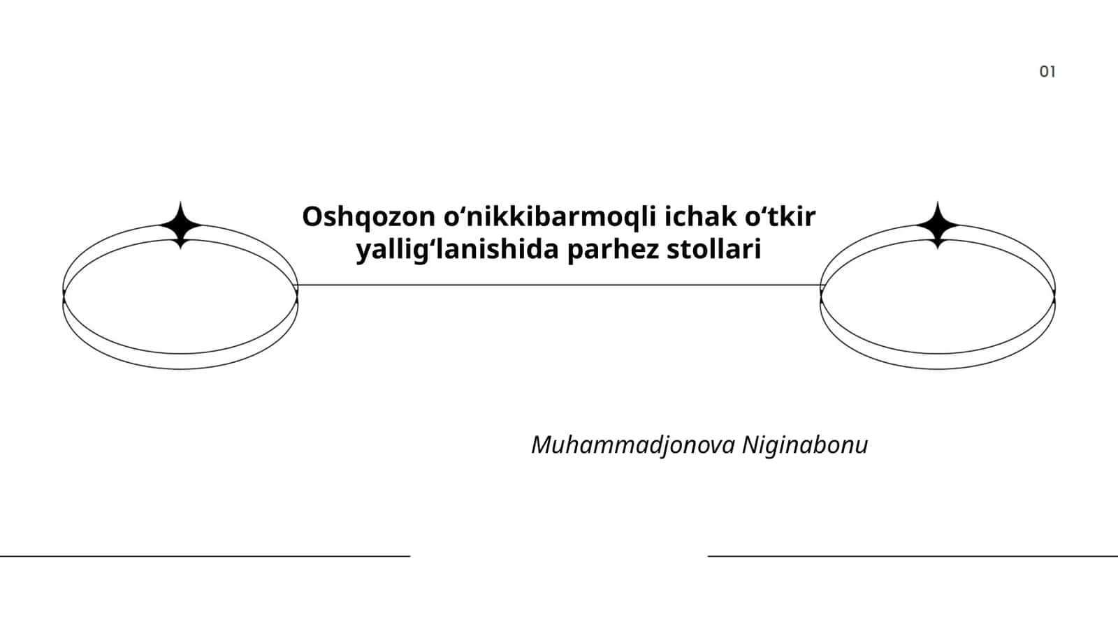 Oshqozon oʻnikkibarmoqli ichak oʻtkir yalligʻlanishida parhez stollari 1