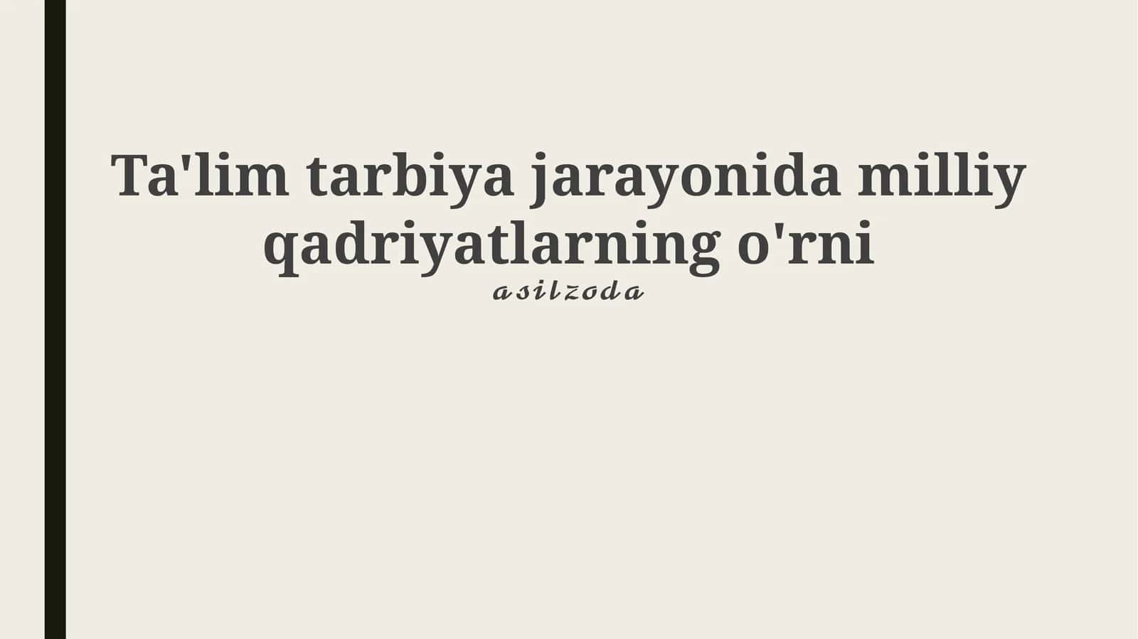 Milliy qadriyatlar: Ta'rif va mohiyat 1
