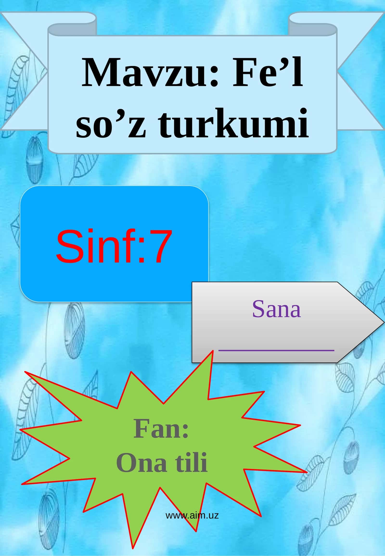 Fe’lso’zturkumi 1