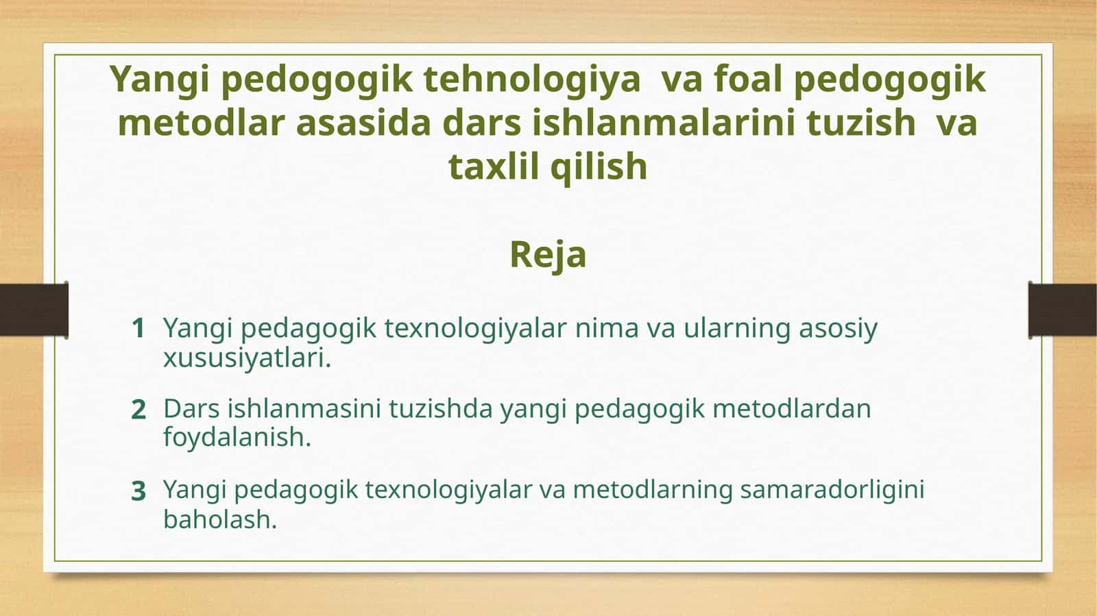 Yangi pedagogik texnologiyalar: Ta'rifi va ahamiyati 1