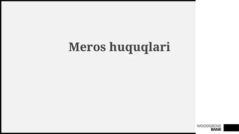 Meros huquqlari 1