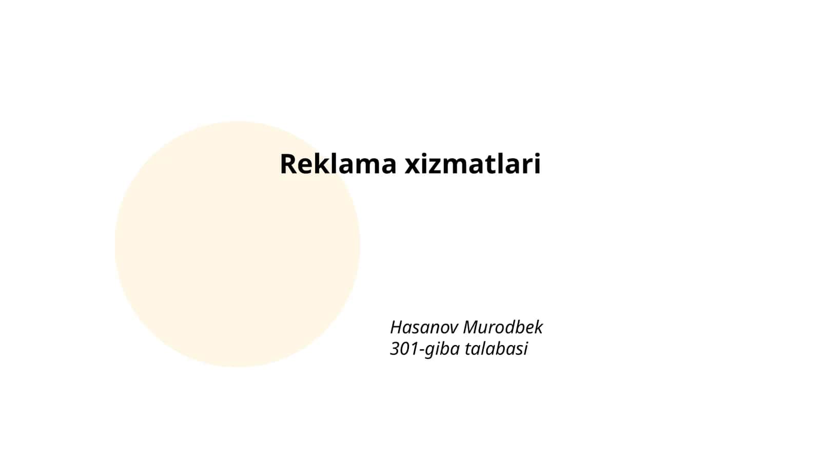 Reklama xizmatlari 1