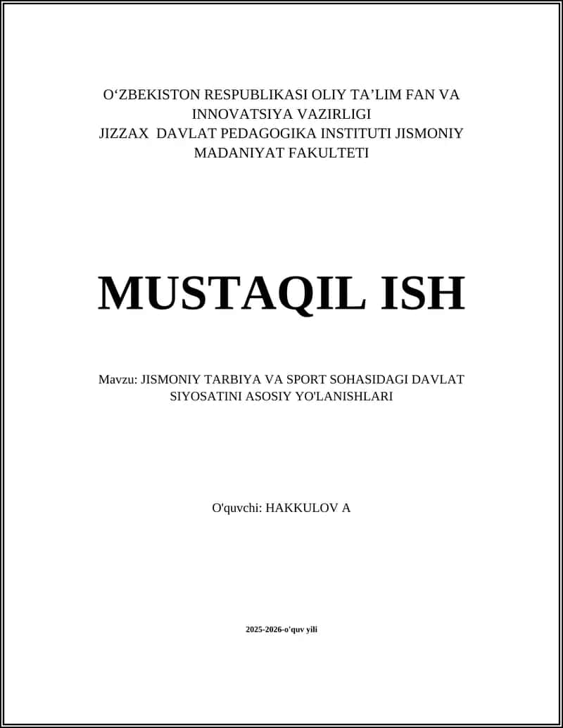 Sport Infratuzilmasini Rivojlantirish va Modernizatsiya Qilish 1
