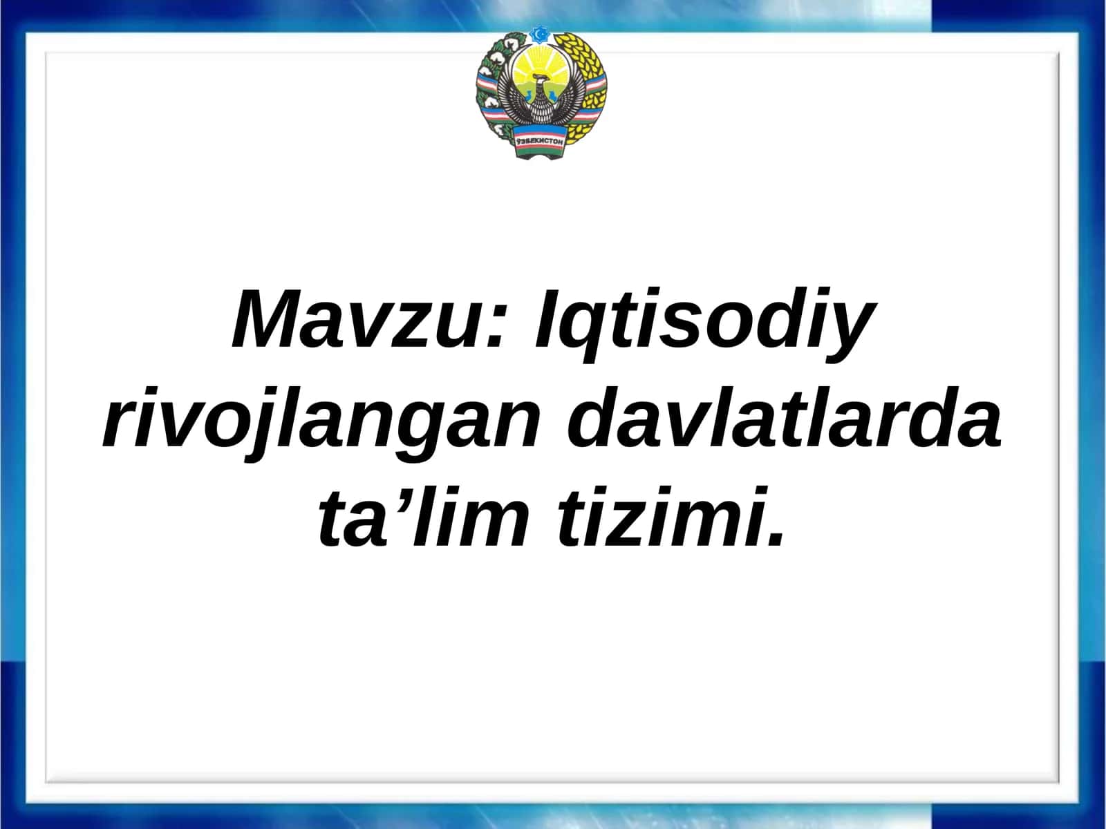 Ta’lim tizimlari AQSH va Yaponiyada 1