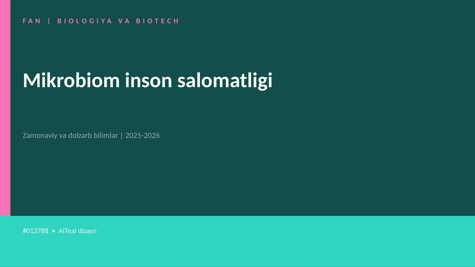 Mikrobiom inson salomatligi 1